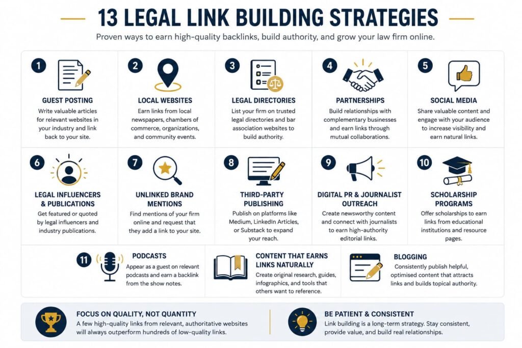 13 Strategies to Build High-Authority Legal Backlinks
