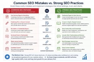 Common SEO Mistakes Financial Advisors Should Avoid
